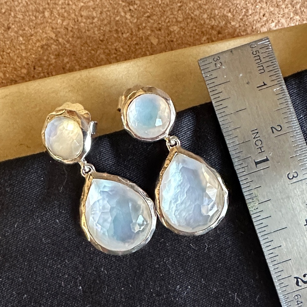 NWOT Ippolita Rock Candy Snowman Mother-of-Pearl Earrings - Picture 14 of 14